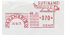 Франкотип в период автономии, датированный 28 июня 1973 года