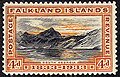 1933: марка в 4 пенса, посвящённая Южной Георгии (Sc #70)