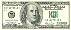 100 долларов образца 1996 г. с портретом Бенджамина Франклина