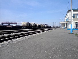 Станция Корсаков, вид в сторону Южно-Сахалинска