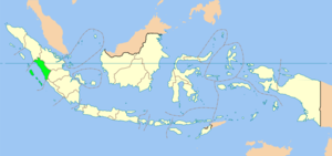 Западная Суматра на карте