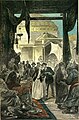 Базар в Самарканде, иллюстрация Леона Бенета к роману Жюля Верна, 1893 г.