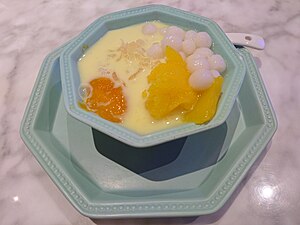 Гонконгский десерт «манго, помело и саго»