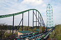 Kingda Ka, самые высокие и вторые по скорости «американские горки», находятся в Нью-Джерси