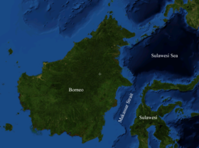 Спутниковый снимок карты пролива