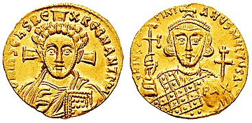 Солид императора Юстиниана II (685-695)