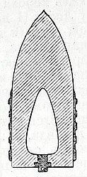 Фиг. 10. Бронебойный снаряд (В береговой и морской артиллерии бронебойная граната[7]).