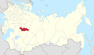 Оренбургская губерния на карте
