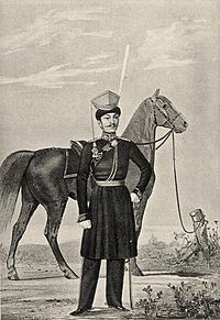 Офицер Калмыцких полков, 1812—1814.