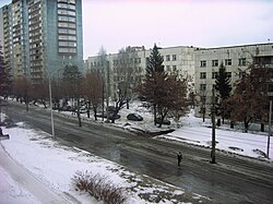 Улица Мингажева в марте 2010 года