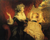 Герцогиня Девонширская с дочерью. 1786, Чатсуорт-хаус, Дербишир, Великобритания