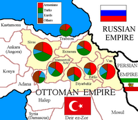 Этническая карта Шести вилайетов по данным Константинопольского патриархата Армянской Апостольской церкви в 1912 году