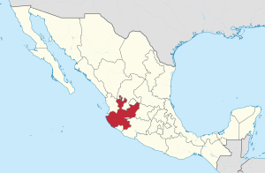 Халиско на карте