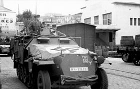 Sd Kfz 251 дивизии на юге Франции в ноябре 1942 года.