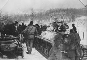 Войска 5-го Боснийского корпуса вступают в Травник, 1944 год