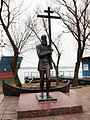 Памятник липованину-старообрядцу, основателю села Липованское, откуда и произошел современный город