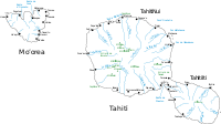 Карта Таити и Моореа