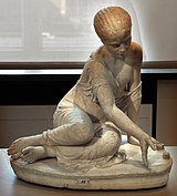 Девочка, играющая в кости. Ок. 150 г. н. э. Мрамор