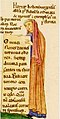 Геррада Ландсбергская. Автопортрет из книги Hortus deliciarum, ок. 1180