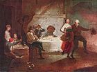Ссора перед таверной. 1755. Холст, масло. Художественный музей, Штуттгарт