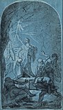 Воскресение Христа. 1760. Бумага, перо, кисть, чернила, мел. Кунстпалас, Дюссельдорф