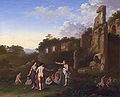 Пейзаж с купающимися женщинами (1630)