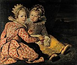 Портрет дочерей художника: Магдалены и Яны Батисты. 1640-1650. Холст, масло. Берлинская картинная галерея