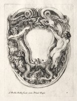 Стефано делла Белла. Картуш. 1647. Офорт. Кливленд, США, Художественный музей