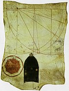 Джованни ди Герардо да Прато. Рисунок по наблюдениям модели купола Брунеллески. 1426. Государственный архив Флоренции