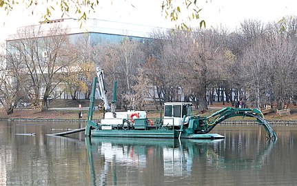 Реконструкция пруда Садки в Москве, 2021 год