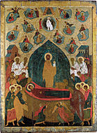 Успение Богоматери. Икона местного ряда Троицкого собора. Дионисий, 1499-1500 гг.