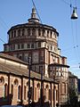 Базилика Санта-Мария-делле-Грацие в Милане. Тибуриум над средокрестием церкви. 1492—1497. Архитектор Д. Браманте