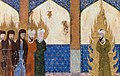 Мухаммед, Авраам, Моисей и Иисус идут молиться. Средневековая персидская миниатюра