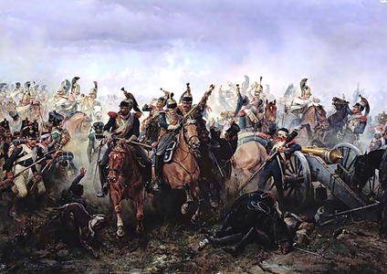 «Лейб-гвардии Конный полк в сражении при Фершампенуазе 13 марта 1814 года», 1891. Центральный музей Вооружённых Сил, Москва