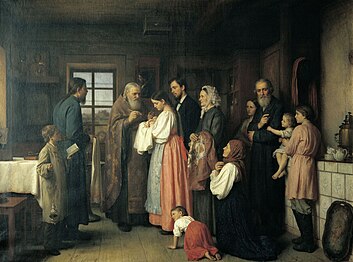 Аким Карнеев. Крестины. 1857