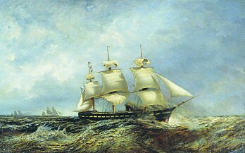 Русская эскадра на пути в Америку (1863). Центральный военно-морской музей, СПб