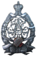 Полковой (юбилейный 1700-25/VI-1900 гг.) нагрудный знак Смоленского 25-го пехотного полка. Инв. номер ТОКМ 4298 НМЗ-3356 (справа часть белой нитки от инвентарного номерка).