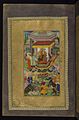 Александр Великий на троне в Персеполе. Лист из Хамсе, Низами, 1595г, Музей Уолтерса, Балтимор