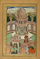История, рассказанная принцессой из Сандалового павильона. "Хамсе" Амира Хосрова Дехлеви, 1597-8, Музей Уолтерса, Балтимор