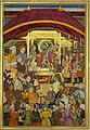 Шах Джахан принимает персидского посла Мухаммада Али Бека. ок. 1633, Лист из "Падишахнаме", Королевская библиотека, Виндзор.