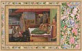 Бальчанд. Принц Дара Шукох и его дама на ночной террасе. 1640-1650гг, Музей Ага Хана, Женева.