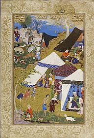 Мир Сеид Али. Меджнун у палатки Лейли