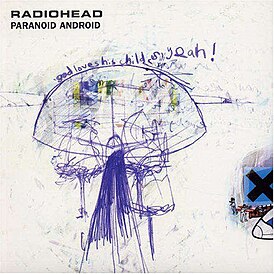 Обложка сингла Radiohead «Paranoid Android» (1997)
