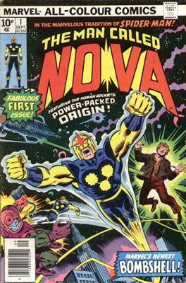 Обложка выпуска Nova Vol. 1 #1 (1976), художник Джон Бушема.