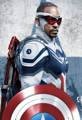 Энтони Маки в роли Сэма Уилсона / Капитана Америки в мини-сериале «Сокол и Зимний солдат» (2021)