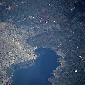 Снимок залива из Космоса