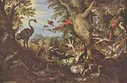 Пейзаж с птицами. 1622. Королевский музей изящных искусств, Брюссель