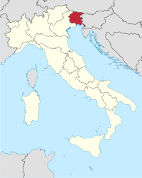 Фриули-Венеция-Джулия на карте