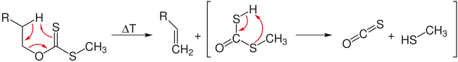 Reaktionsmechanismus der Tschugajew-Reaktion Teil 2