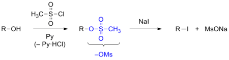 Mesylate substitution